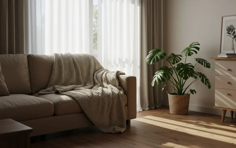 Projekt mieszkania 50 m2 dwupokojowe